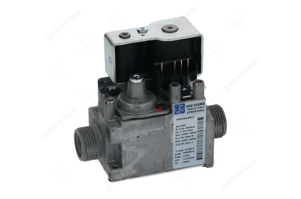 gasventiel 230V 50Hz gasingang 3/4" gasuitgang 3/4" SIT drukbereik 2-50mbar