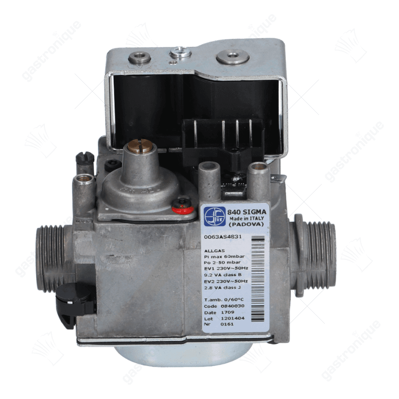 gasventiel type Sigma 230V 50Hz gasingang 3/4" OD gasuitgang 3/4" OD drukbereik 2-50mbar