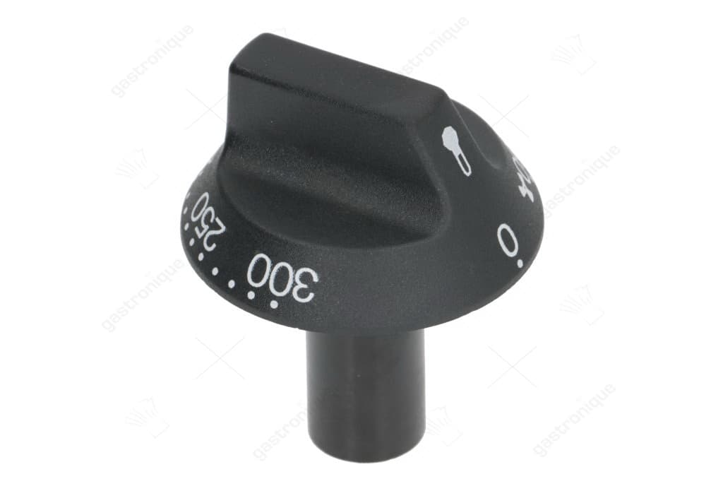 zwarte knop ø 54 mm 50-300°c