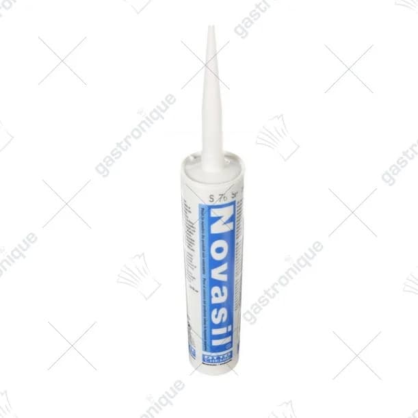 Kit hittebestendig deurrubber oven  black sealant novasil s76 310 ml