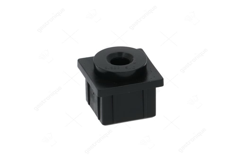onderste steundeur 25x25 mm zwart