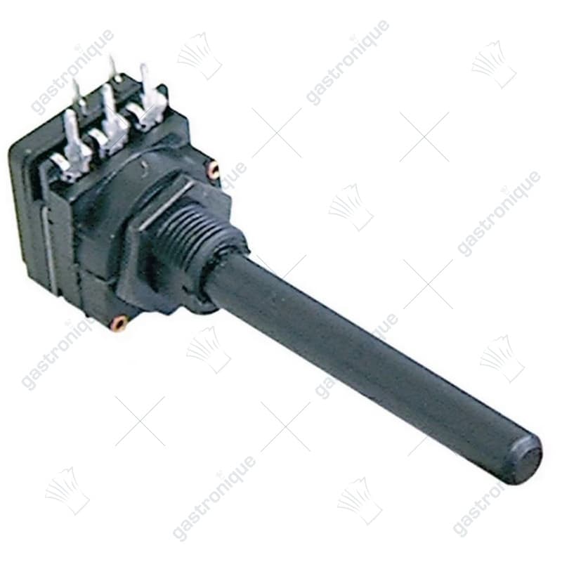 potentiometer 5KOhm rotatiehoek 310° met schakelaar as L 35mm as ø 6mm