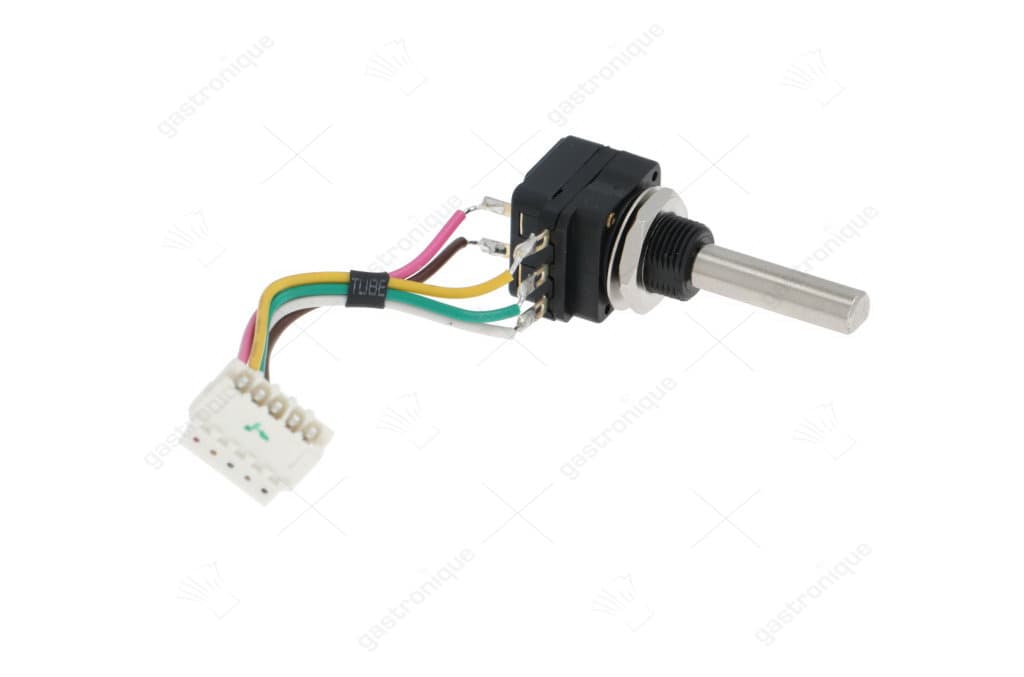 potentiometer 4,7KOhm rotatiehoek 360° met schakelaar as L 22mm as ø 5,9mm - Image 1