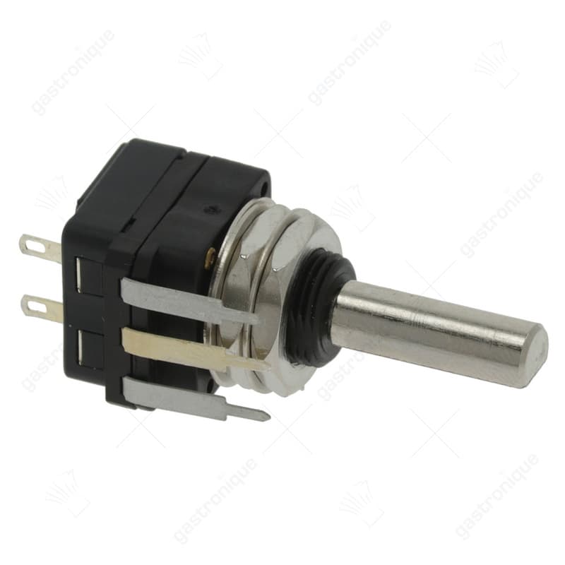 potentiometer 5,2KOhm rotatiehoek 300° met schakelaar as L 18mm draad M10x0,75