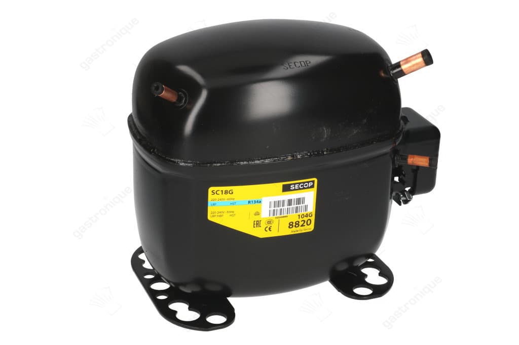 compressor koelmiddel R134a type SC18G 220-240V 50Hz HMBP volledig hermetisch 13,7kg 1/2HP