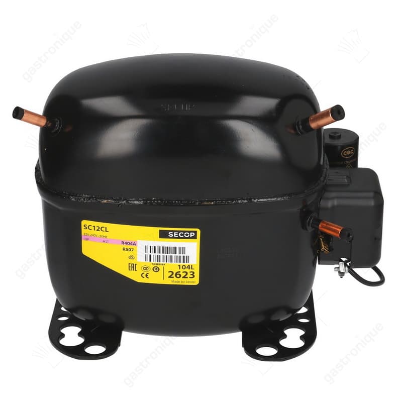 compressor koelmiddel R404a/R507 type SC12CL 220-240V 50Hz LBP volledig hermetisch 12,5kg 3/8HP