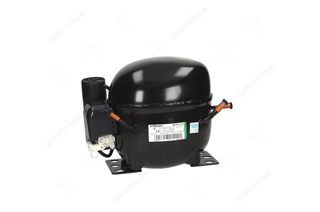 compressor koelmiddel R134a type NEK6187Z-A 220-240V 50Hz HBP 11kg 1/3HP cilinderinhoud 10cm³