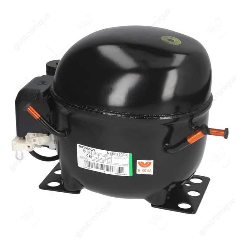 compressor koelmiddel R404a/R507 type NEK6210GK 220-240V 50Hz HMBP volledig hermetisch 8,5kg 3/8HP embraco