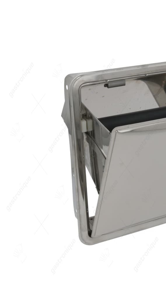 afkloptrechter B 320mm D 240mm H 310mm inbouwmaat 345x275mm inbouwpositie boven