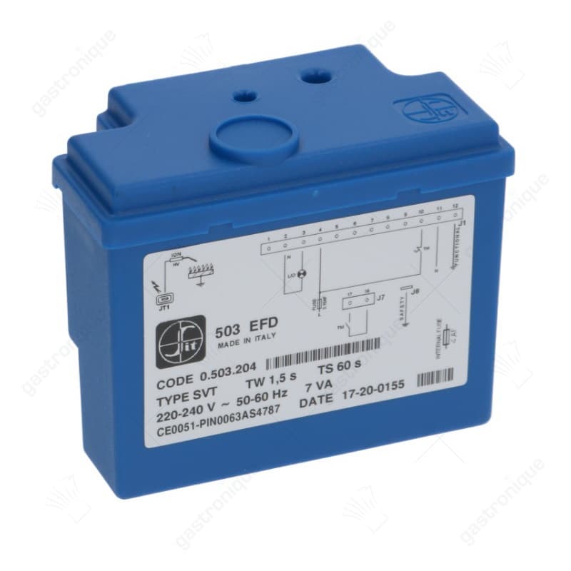 gasbranderautomaat SIT 0.503.204  type 503EFD elektroden 1 wachttijd 1,5s beveiligingstijd 60s 220/240V 12VA 503 efd voor tandem - Image 1