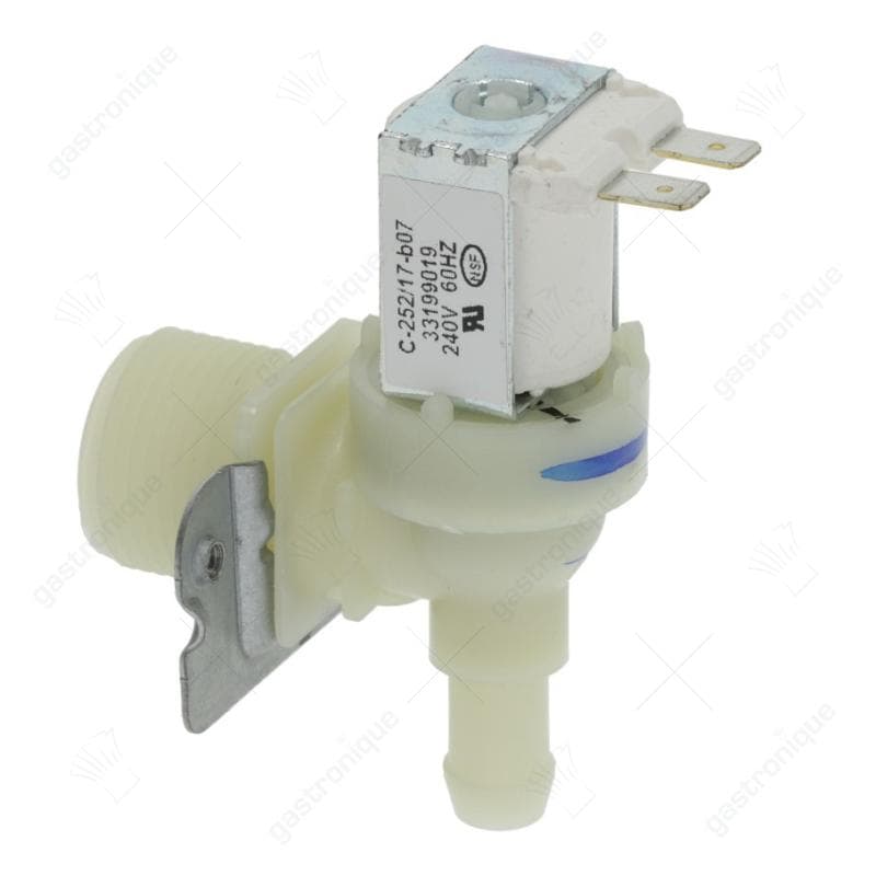 magneetventiel enkel haaks inlet 3/4" - outlet ø 10.5 mm 220/240V 50/60Hz