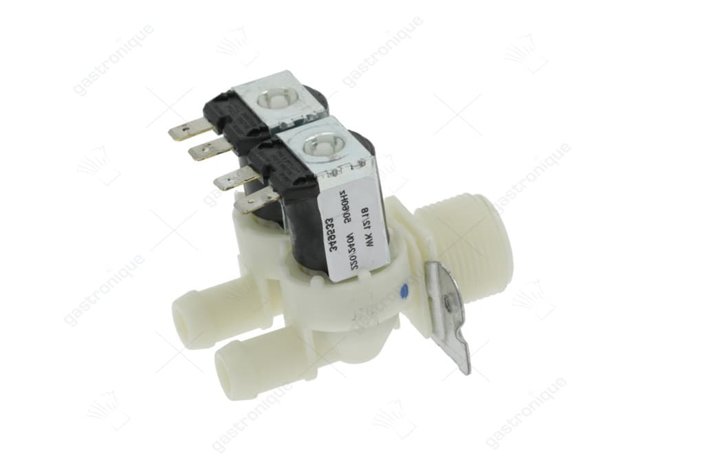 magneetventiel elbi type 353 2 weg. 180° dubbel recht 230VAC ingang 3/4" uitgang 14mm - Image 1