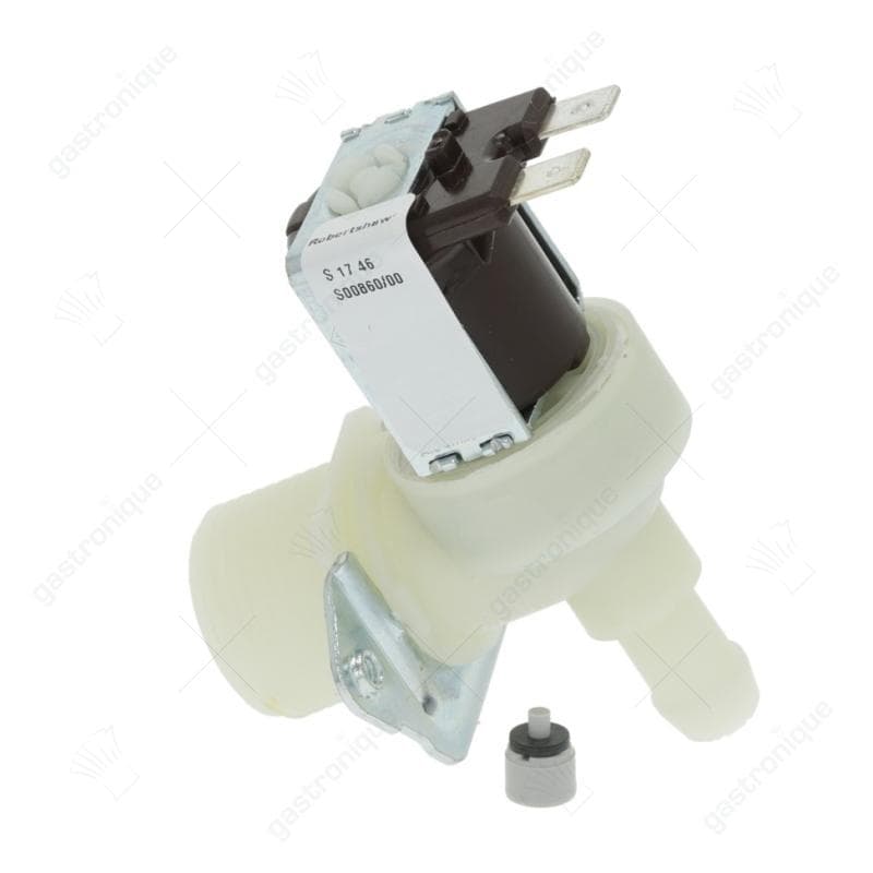 magneetventiel enkel haaks 230VAC ingang 3/4" uitgang 11,5mm uitgang 0,35l/min ROBERTSHAW