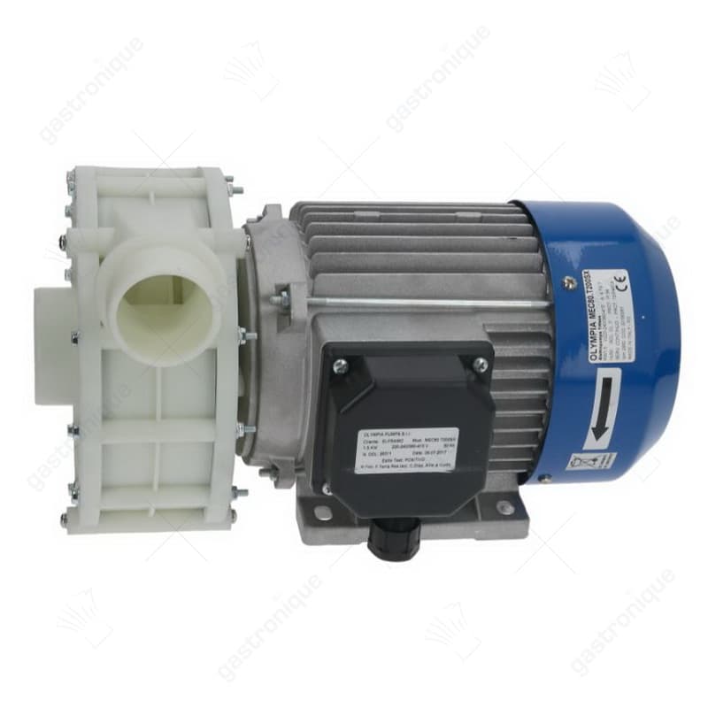 pomp ingang ø 62mm uitgang ø 52mm type MEC80.T200SX 230/400V 50Hz fasen 3 1,5kW 2PS