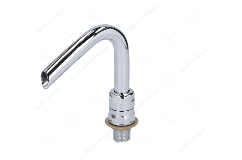 uitloop aansluiting 1/2" OD pijp ø 18mm uitsteeksel 105mm totale hoogte 130mm
