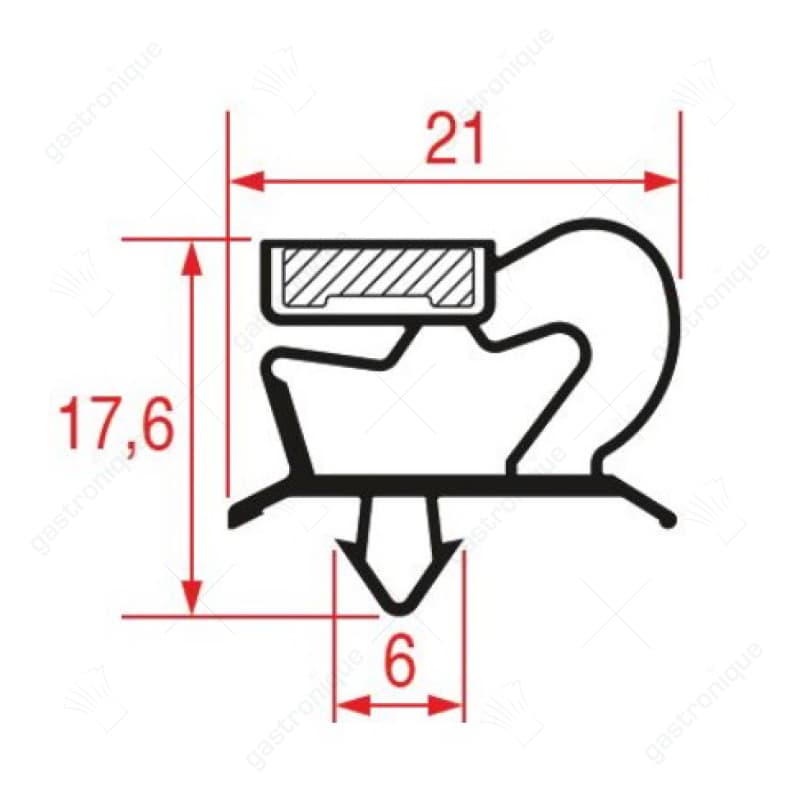 INDRUK DEURRUBBER 660x420 mm - Image 1