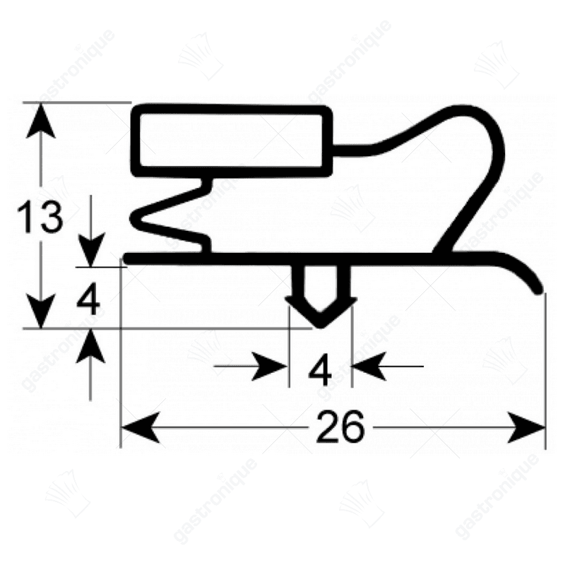 DEURRUBBER 783x475 mm