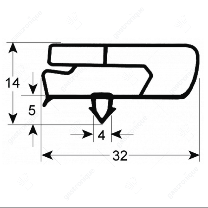 DEURRUBBER 690x635 mm