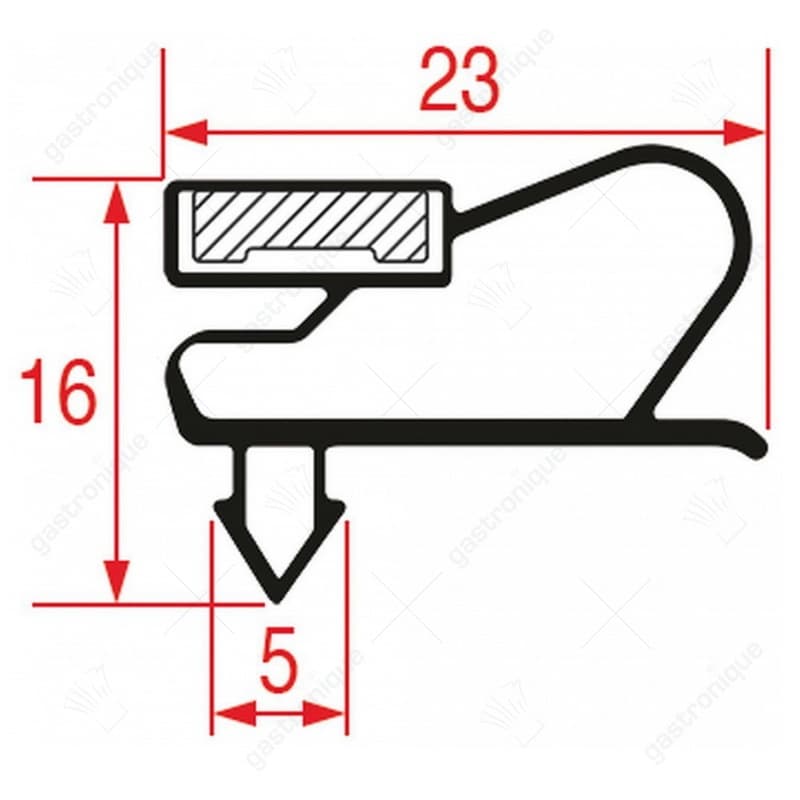 DEURRUBBER 1391x634 mm