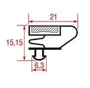 Deurrubber Diamond koelwerkbank 620 x 425 mm - Thumbnail 2