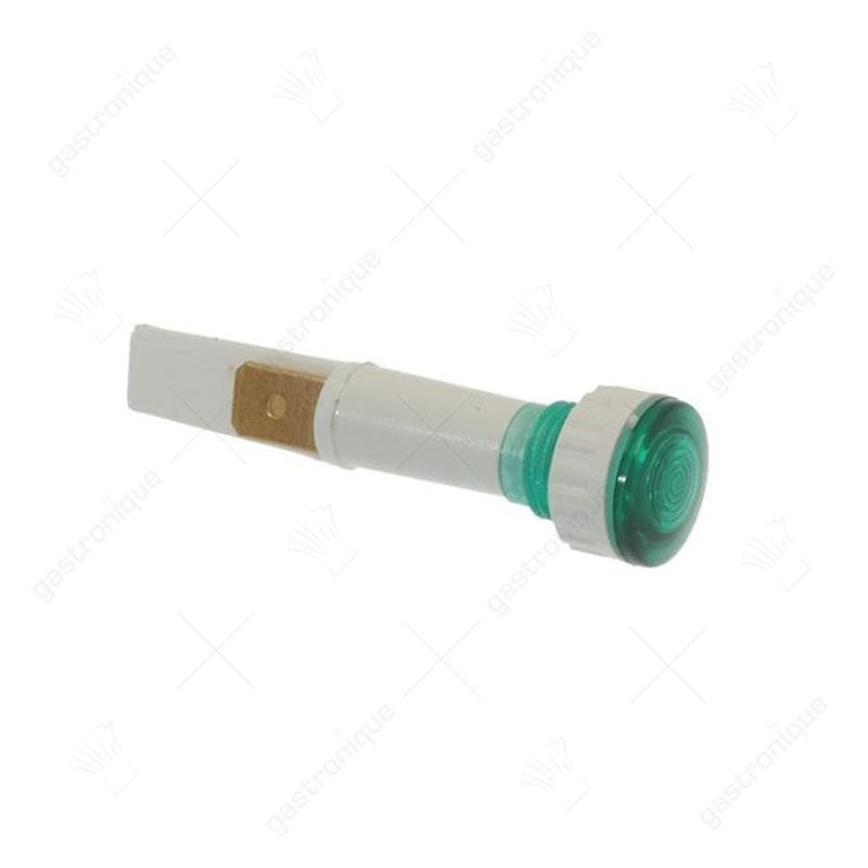 signaallamp ø 10mm 230V groen aansluiting vlaksteker 6,3mm - Image 1
