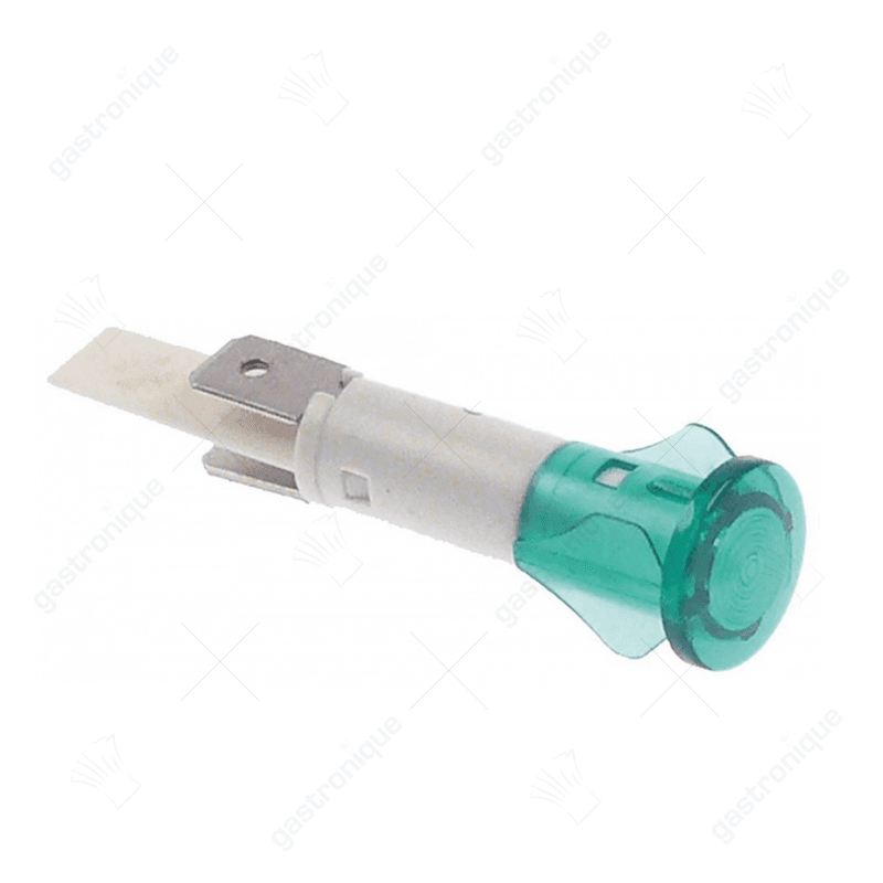 signaallamp ø 10mm groen 400V aansluiting vlaksteker 6,3mm - Image 1