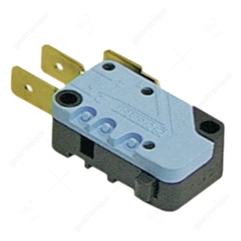 microschakelaar bediend door rolhefboom 250V 16A 1CO aansluiting vlaksteker 6,3mm
