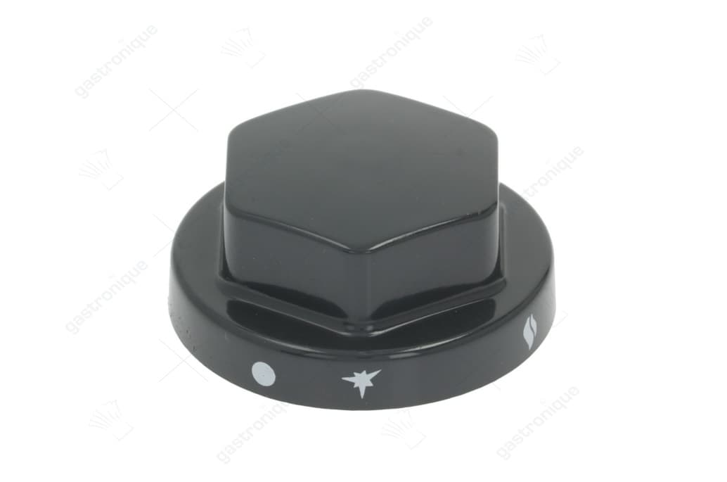 zwarte knop ø 70 mm