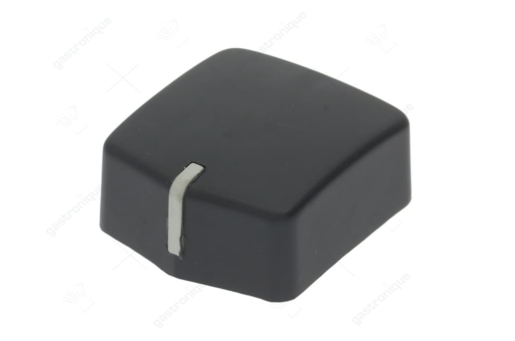 zwarte knop 46x51 mm