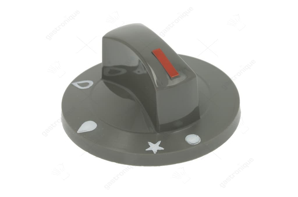 GRIJZE KNOP ø 71 mm BEDRUKT