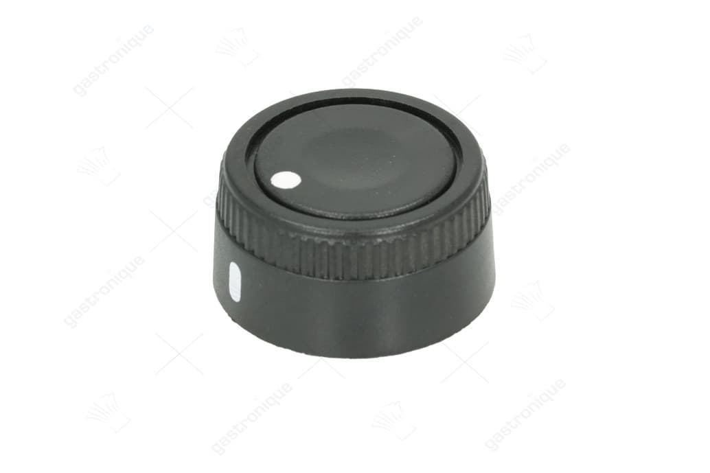zwarte knop ø 39 mm bedrukt
