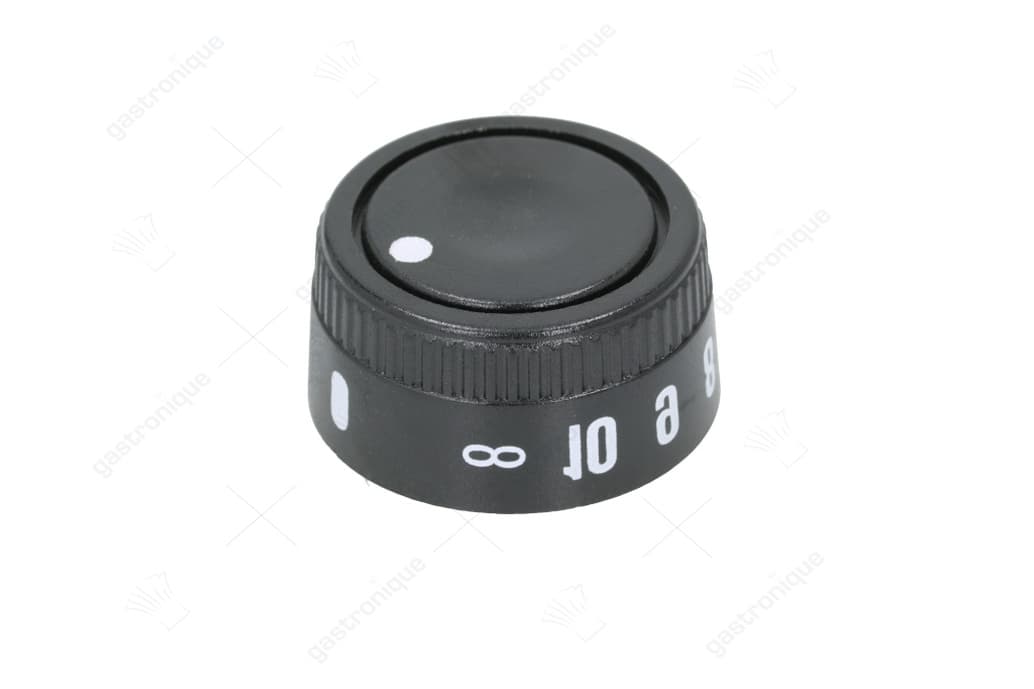 zwarte knop ø 39 mm