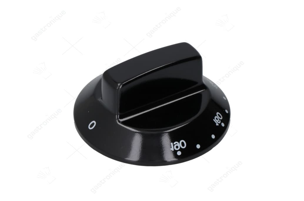 zwarte knop ø 60 mm 100-190°c