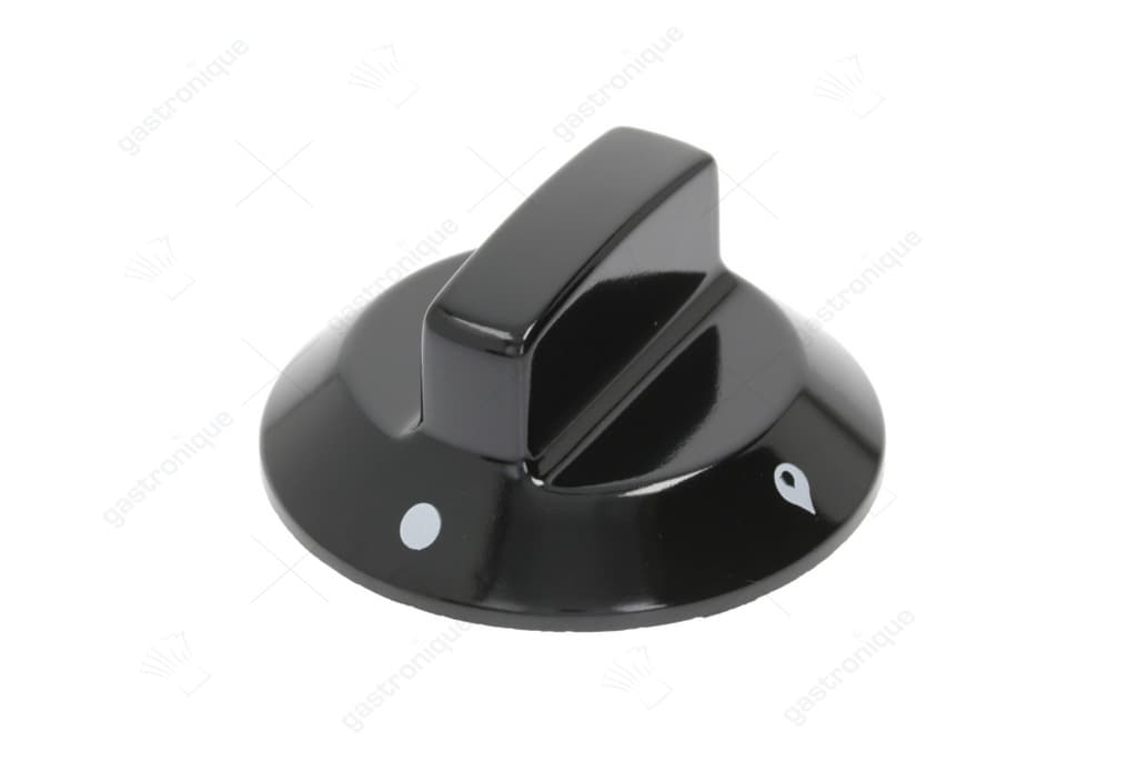 zwarte knop ø 60 mm bedrukt