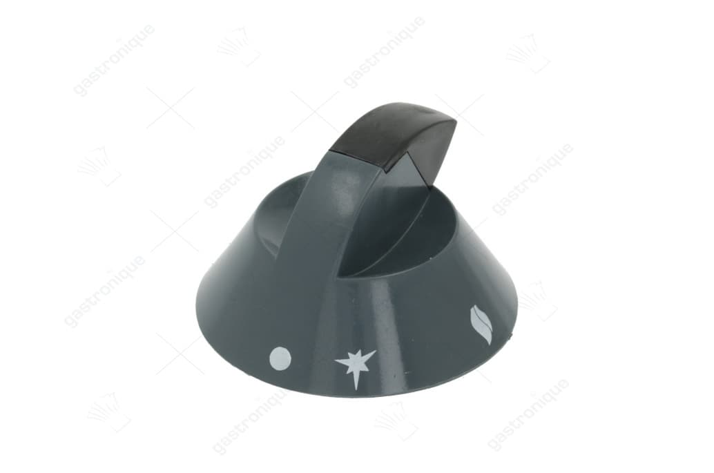 zwarte knop ø 70 mm bedrukt