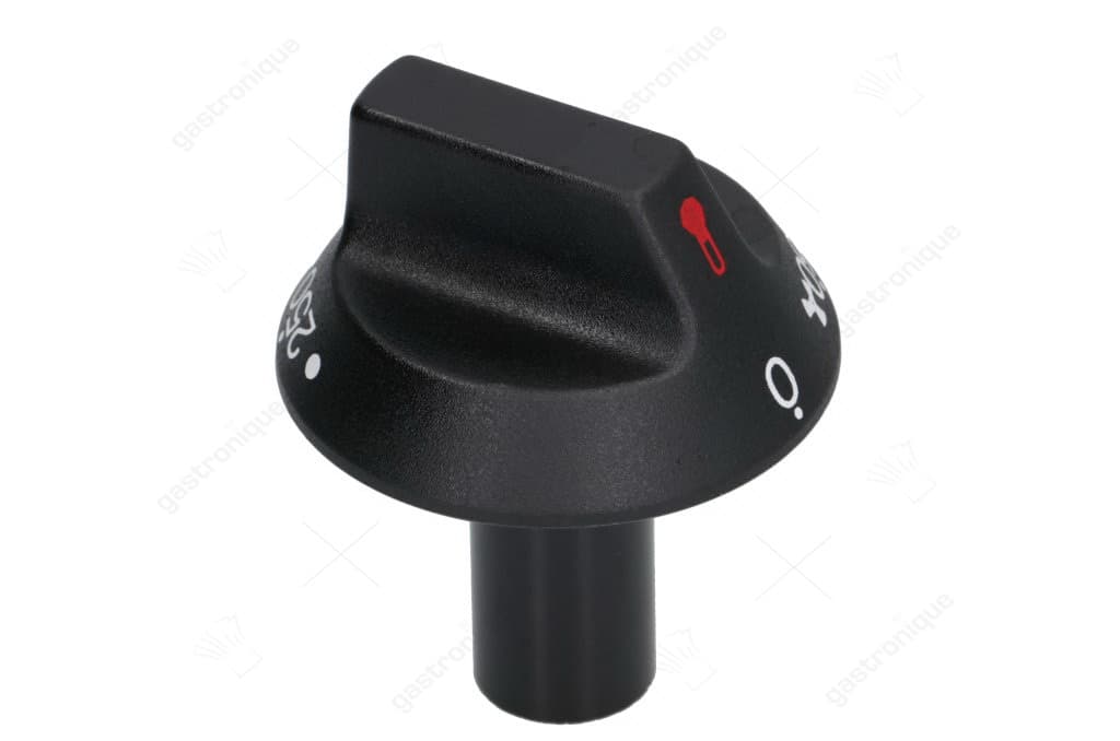 zwarte knop ø 54 mm 0-250°c