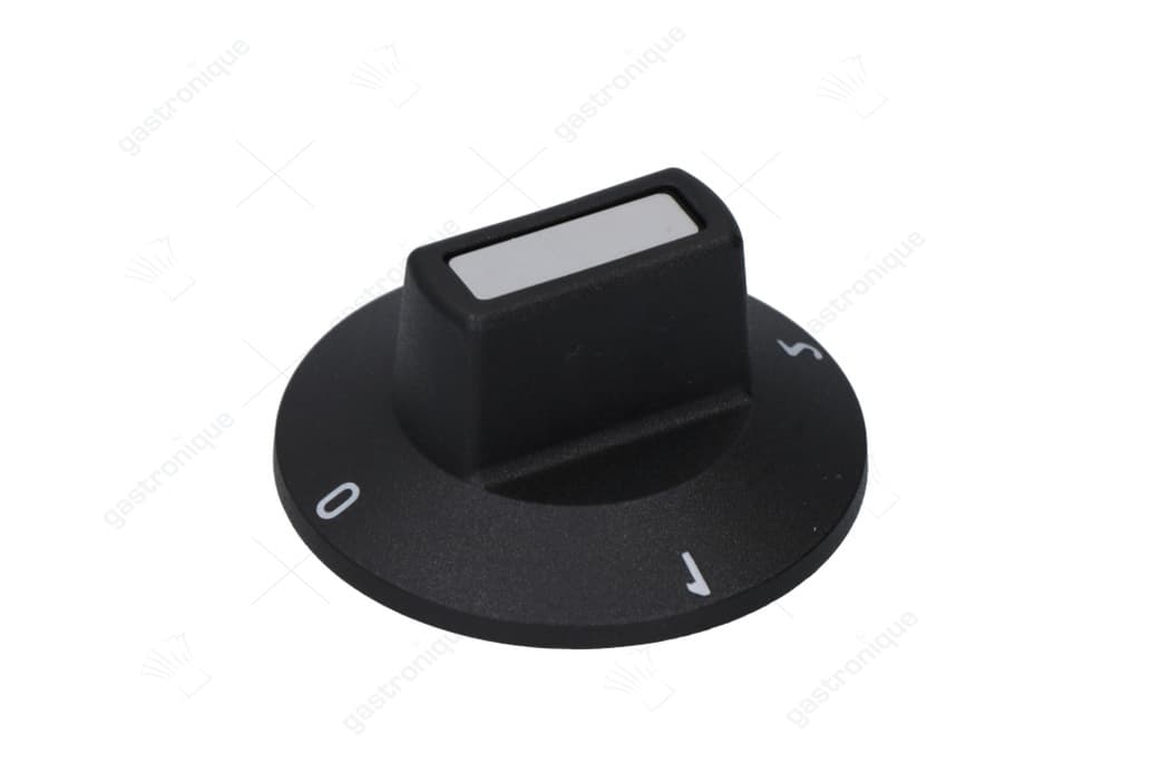 zwarte knop ø 50 mm 0-1-2-3