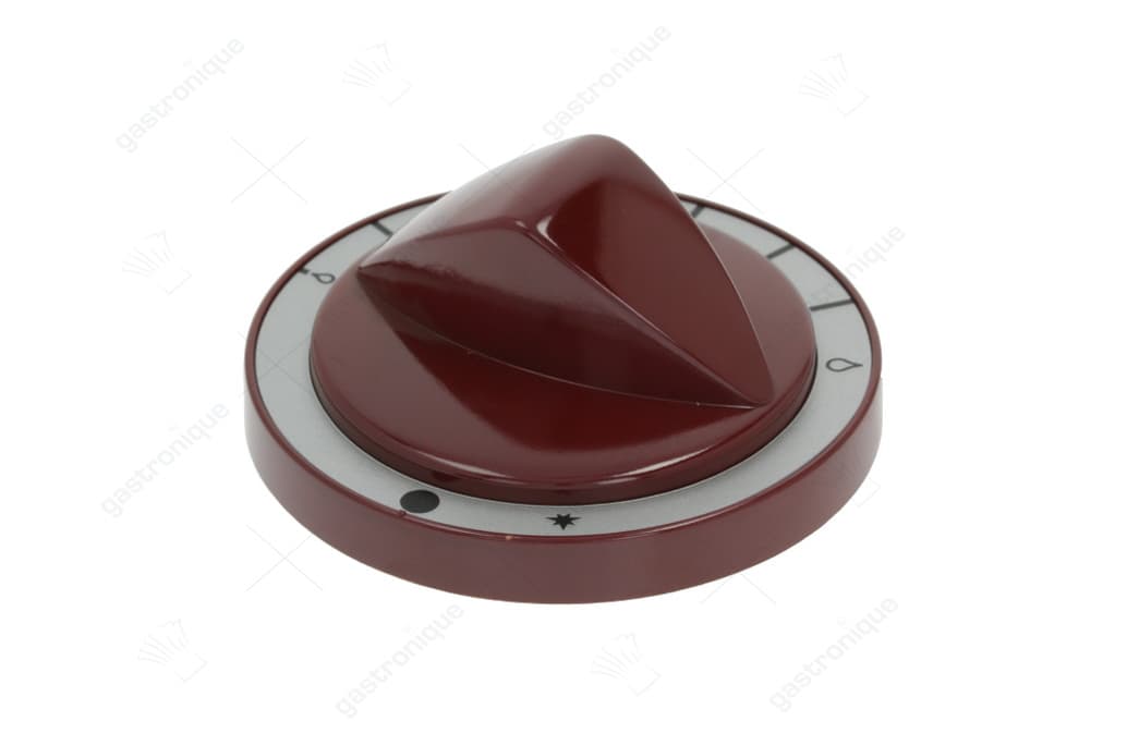 knop gasthermostaat ø 82mm as ø 8x6,5mm afvlakking boven rood