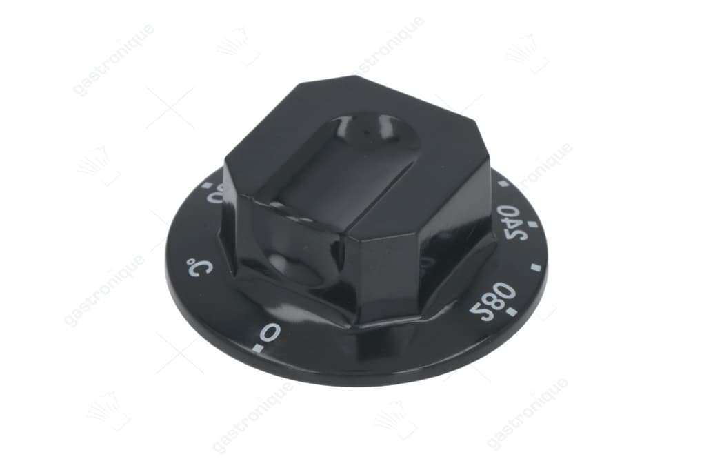 zwarte knop ø 70 mm 120-280°c - Image 1