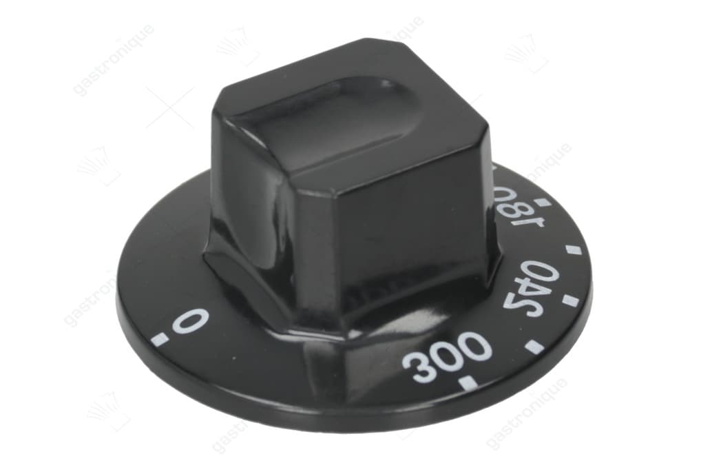 zwarte knop ø 55 mm 120-300°c