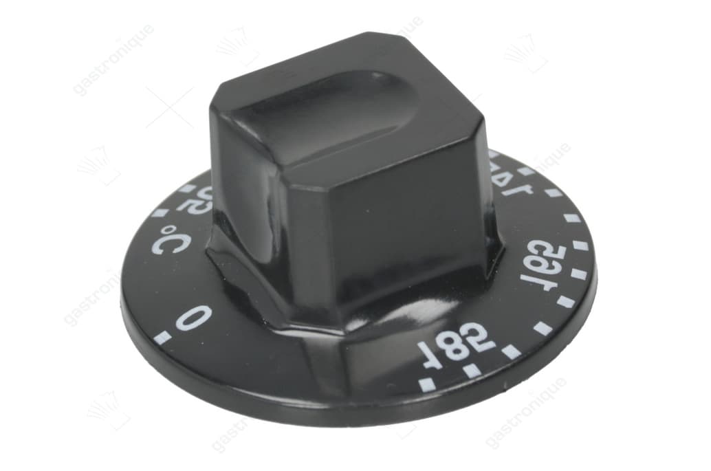zwarte knop ø 55 mm 105-185°c