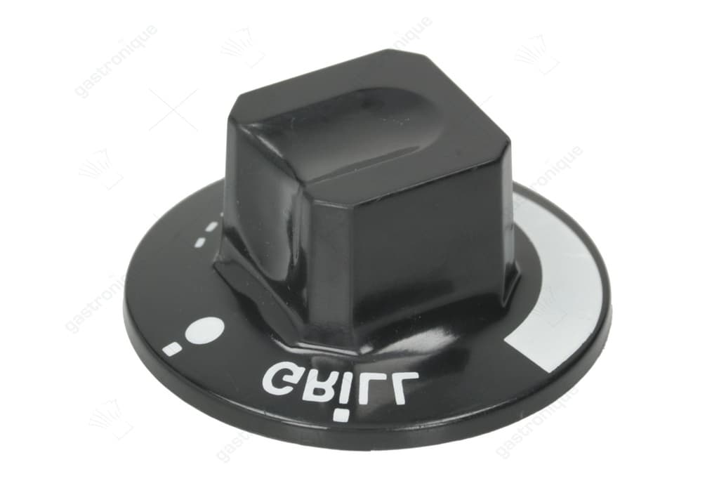 zwarte knop ø 55 mm bedrukt