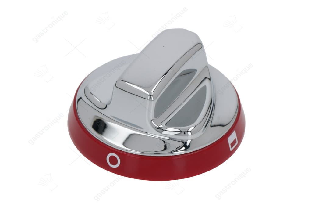 zilveren knop-rood ø 72 mm electr. - Image 1