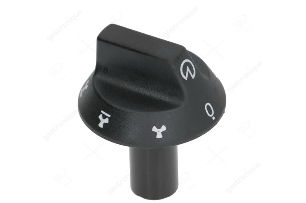 zwarte knop ø 56 mm bedrukt