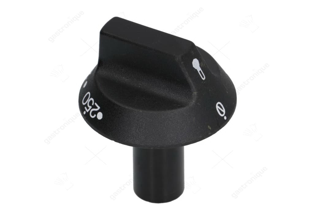 zwarte knop ø 55 mm 50-250°c
