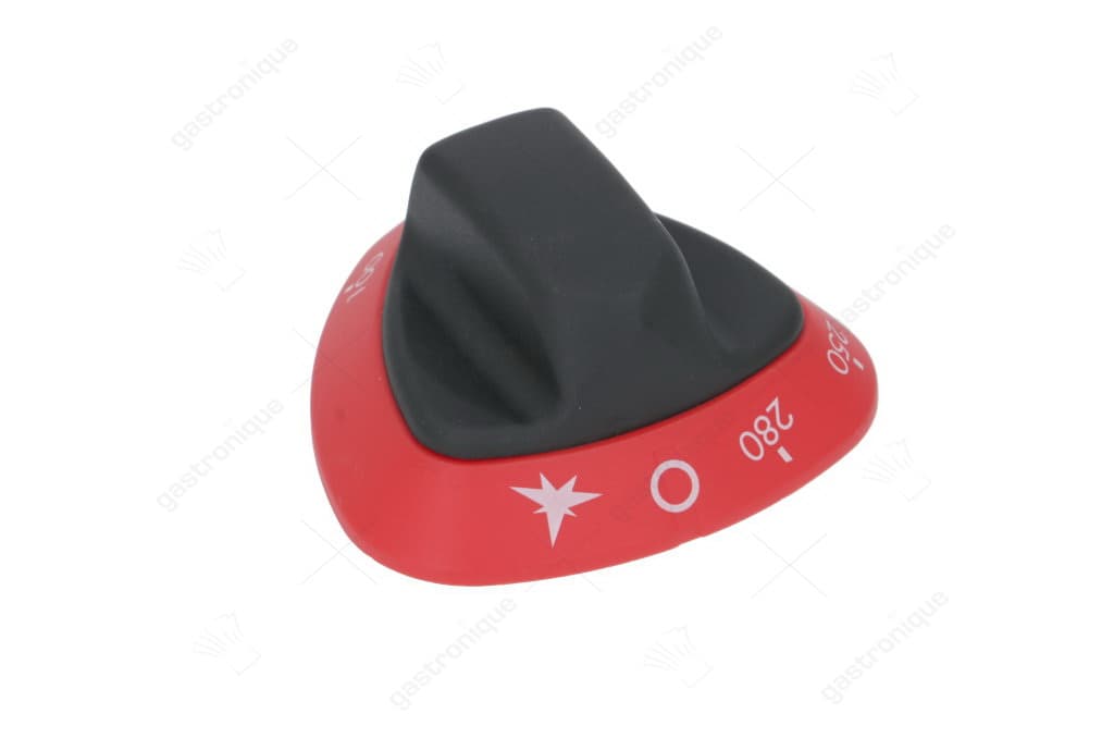 zwarte knop-rood 100-280°c