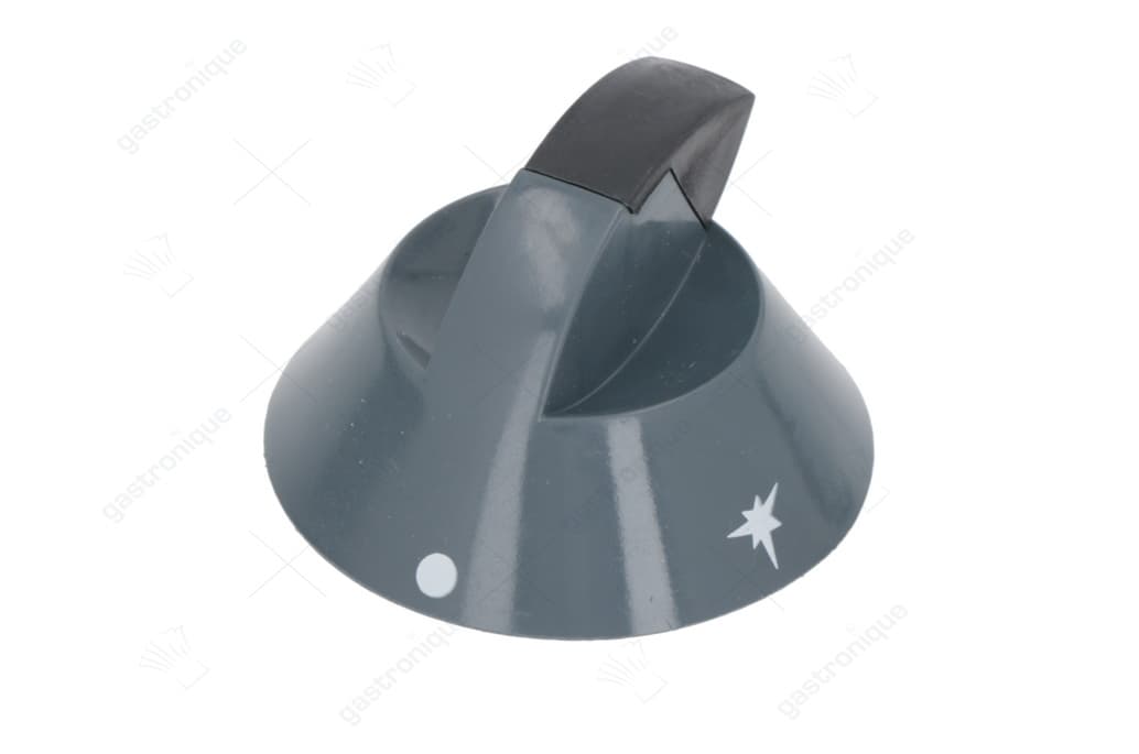 zwarte knop ø 70 mm bedrukt