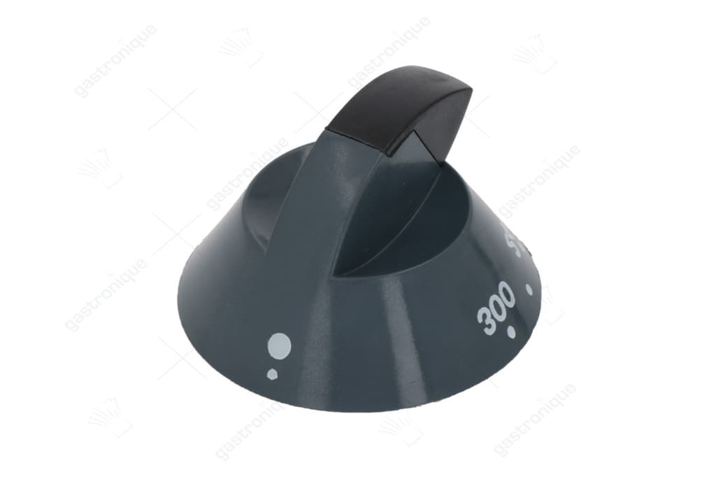 zwarte knop ø 70 mm 120-300°c