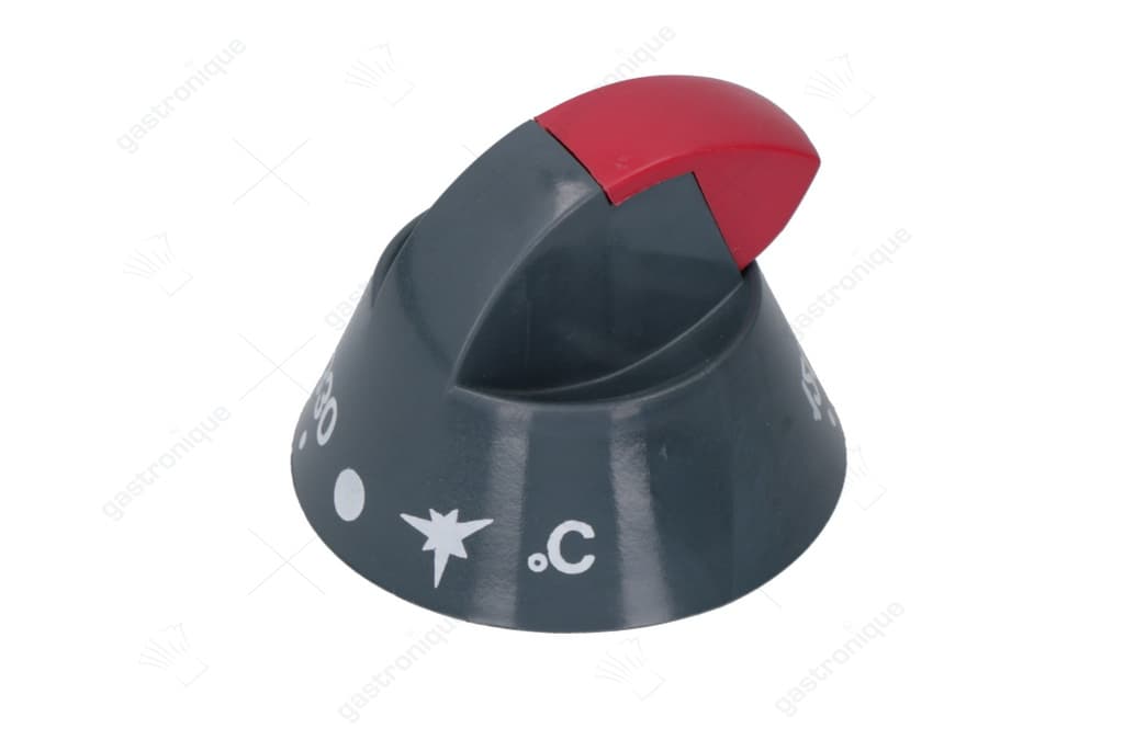 zwarte knop ø 55 mm 120-330°c
