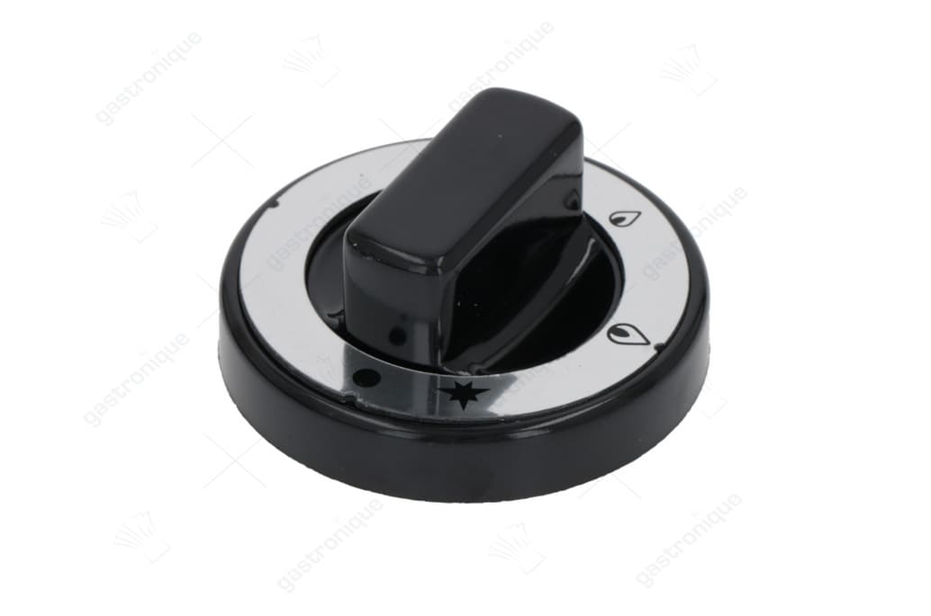 zwarte knop ø 70 mm bedrukt - Image 1
